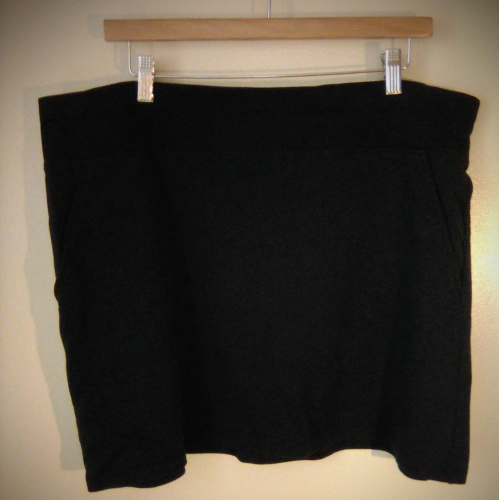 Ann Taylor LOFT Cotton Short Blue Skirt XL